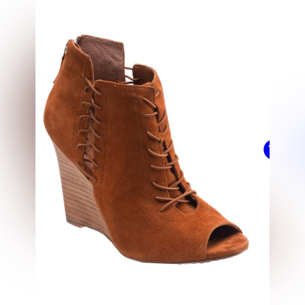 WREN | Peep Toe Wedge Booties By Linea Paolo